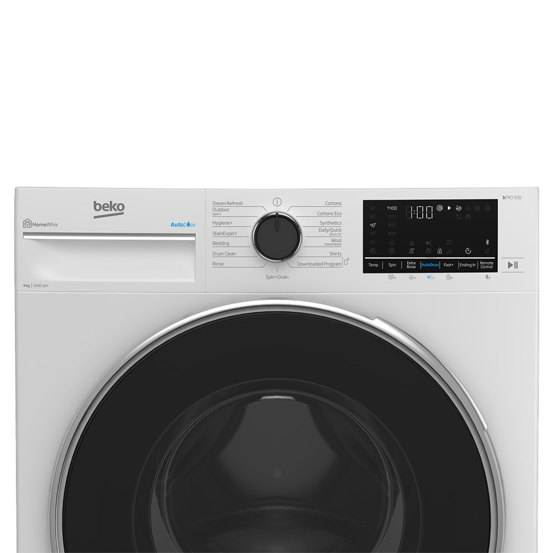 BEKO 9KG AUTODOSE WASHING MACHINE WITH STEAMCURE image 3